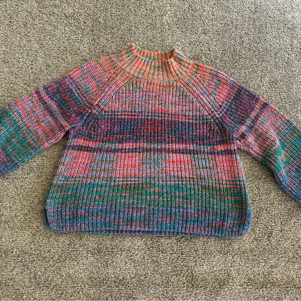 GAP Multicolor Crew Neck Sweater
